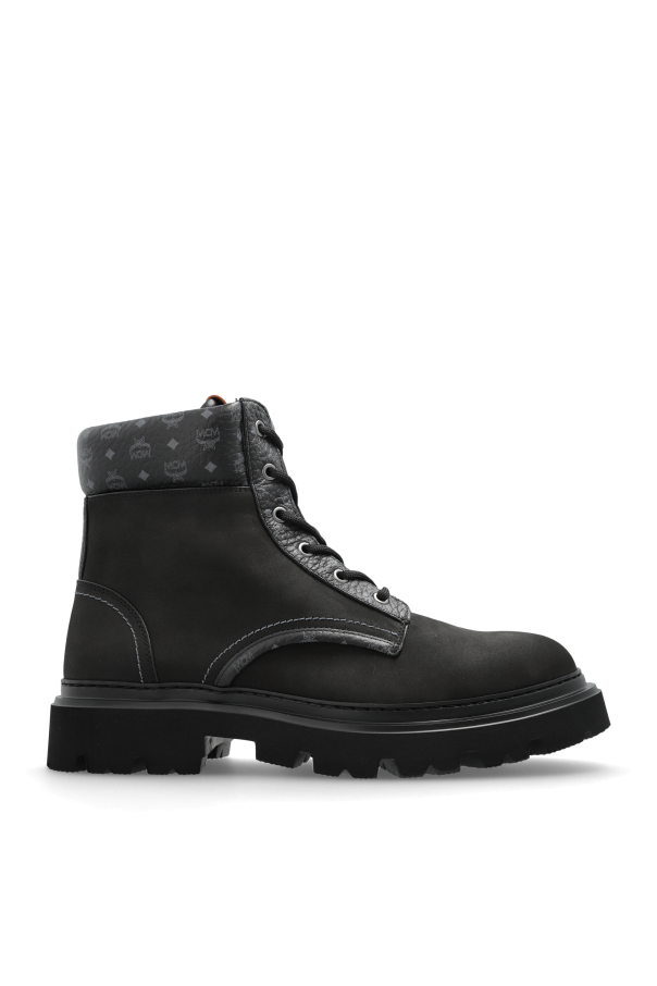 Leather lace-up boots od MCM