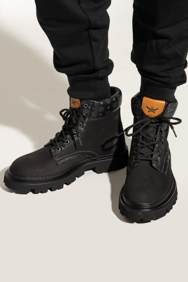 MCM Leather lace-up boots