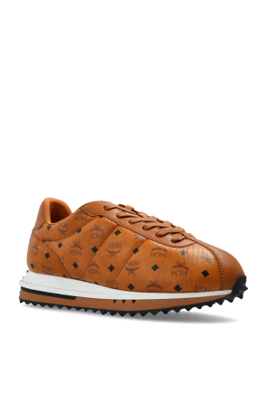 MCM Leather sports shoes with monogram