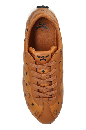 MCM Leather sports shoes with monogram