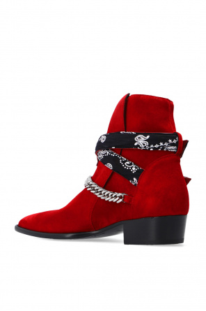 Amiri ‘Bandana’ heeled ankle boots