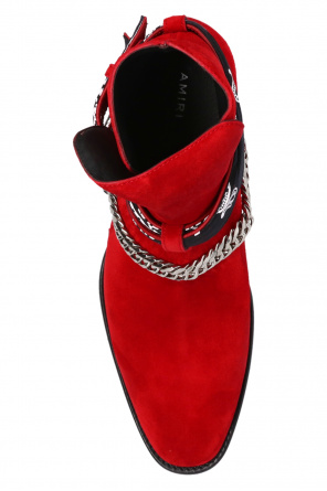 Amiri ‘Bandana’ heeled ankle boots
