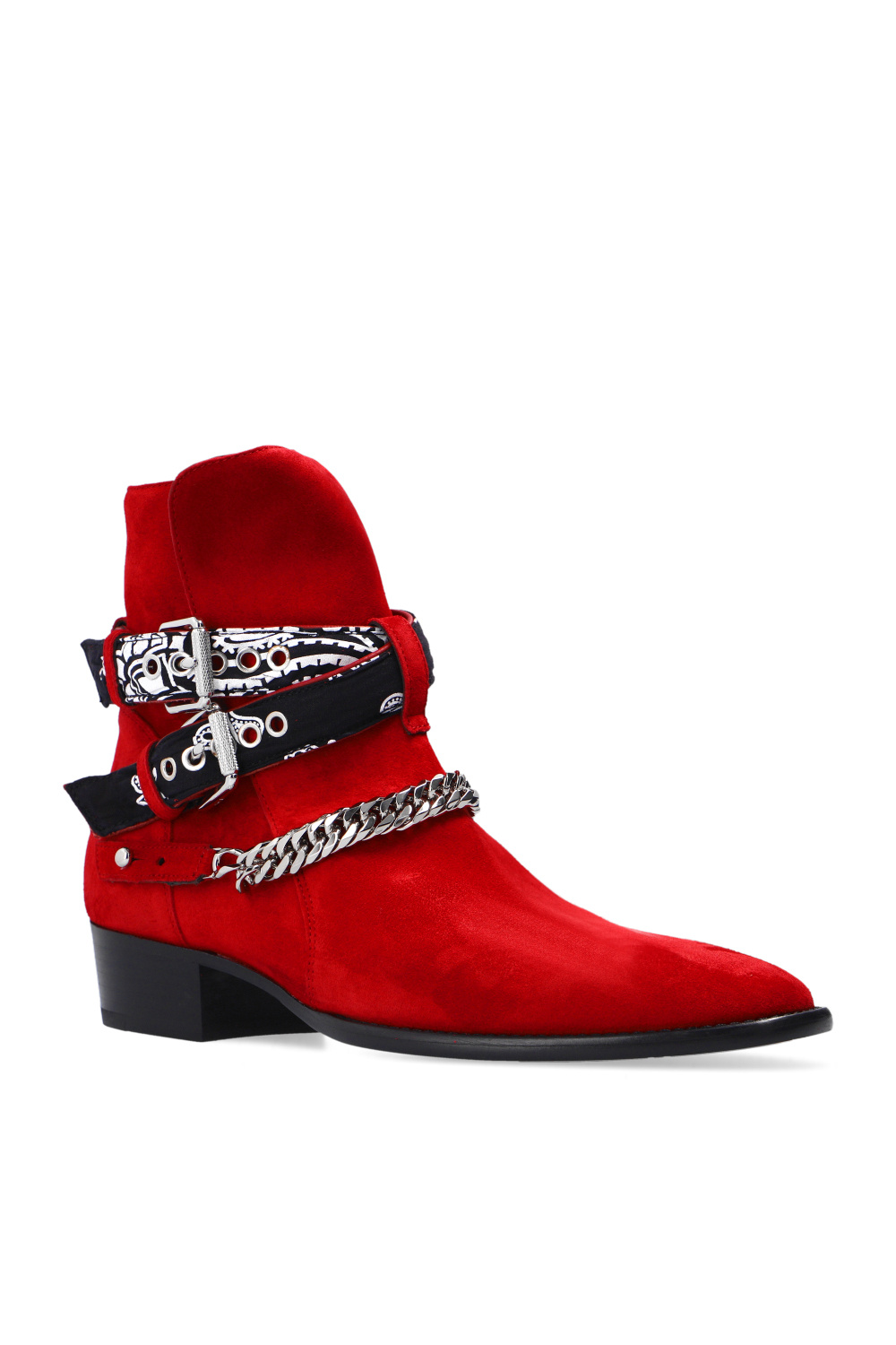 Amiri ‘Bandana’ heeled ankle boots