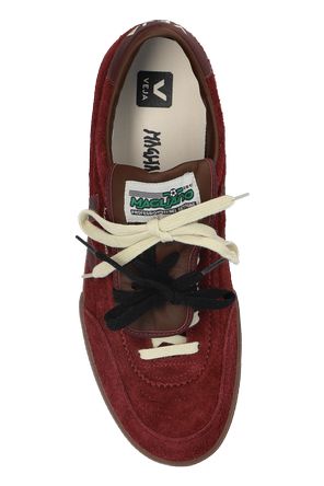 Veja Burgundy low-top trainers