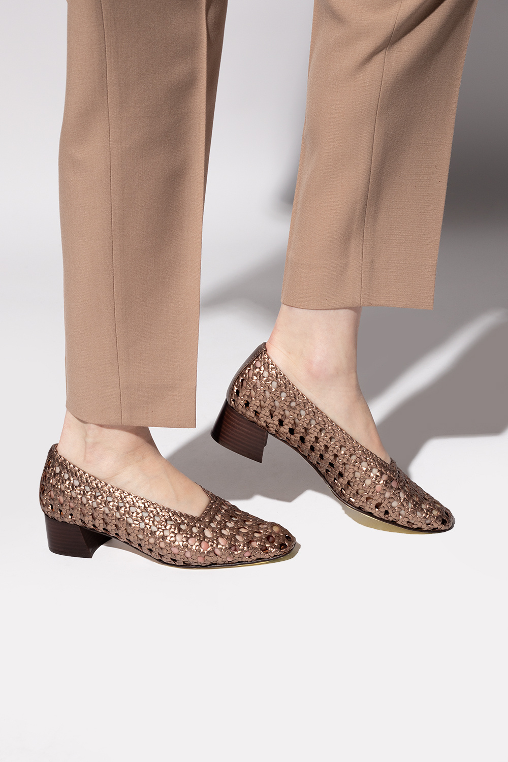 Miista ‘Taissa’ woven pumps