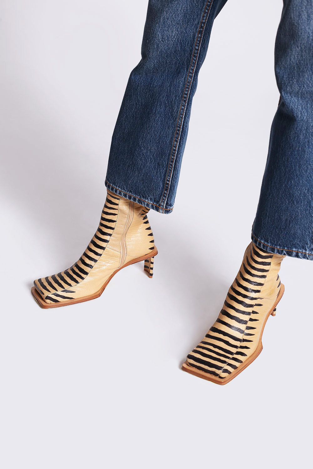 Beige 'Amparo' heeled ankle boots Miista - Vitkac Canada