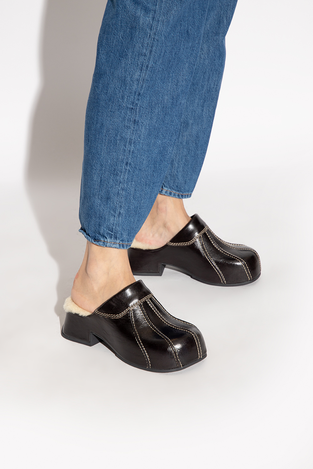 Miista ‘Addie’ leather mules