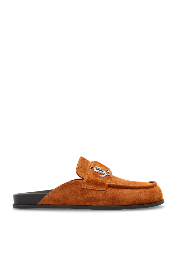 Jimmy Choo Zamszowe klapki `Milo`