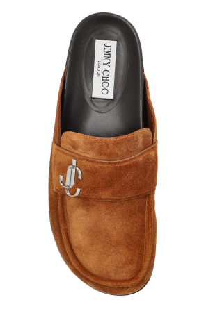 Jimmy Choo Zamszowe klapki `Milo`