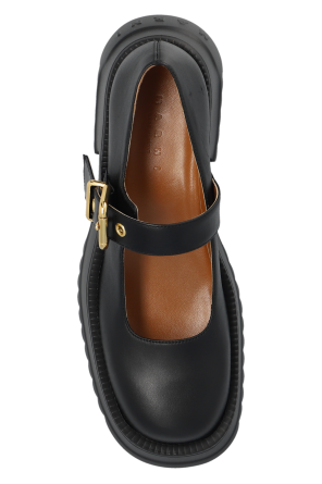Marni Leather platform loafers