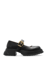 Marni BLACK Leather platform loafers