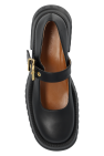 Marni BLACK Leather platform loafers