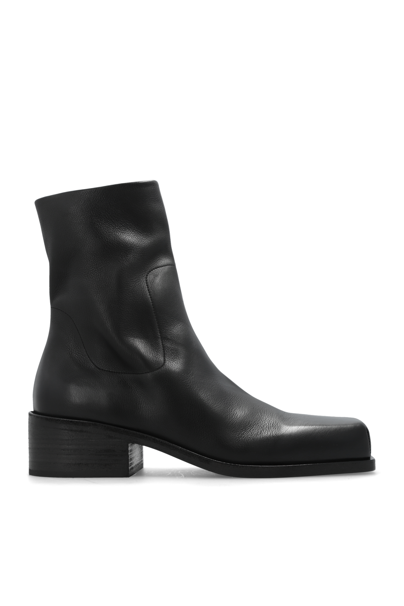 Marsell Bottega Veneta Round Toe Boots in Black