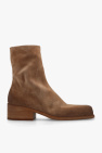 Marsell BROWN ‘Cassello’ heeled ankle boots in suede
