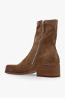 Marsell BROWN ‘Cassello’ heeled ankle boots in suede