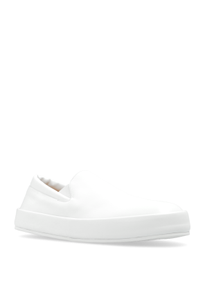 Marsell Ash perforated-logo low-top sneakers Bianco