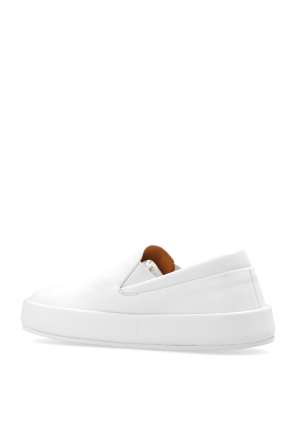 Marsell Ash perforated-logo low-top sneakers Bianco