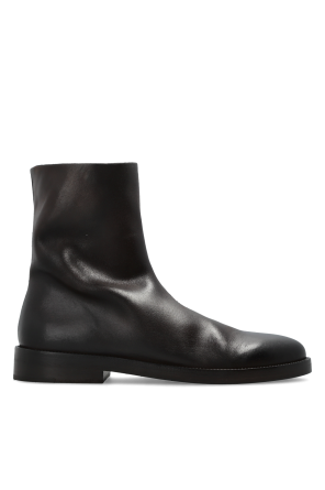 Leather ankle boots