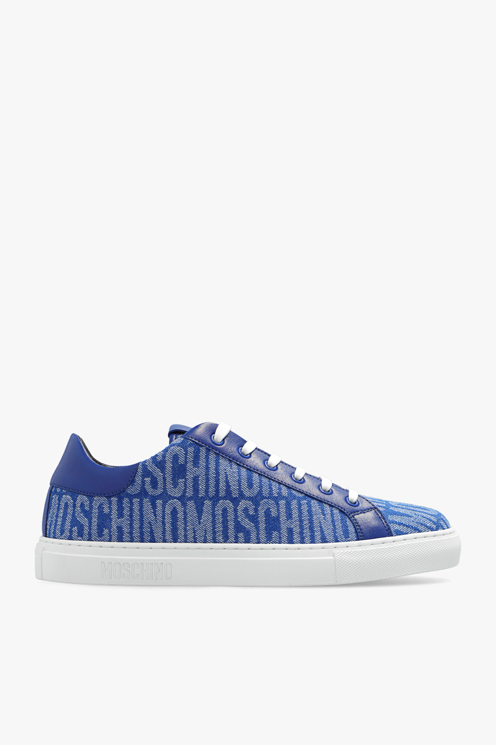 Moschino logo-print touch strap sneakers