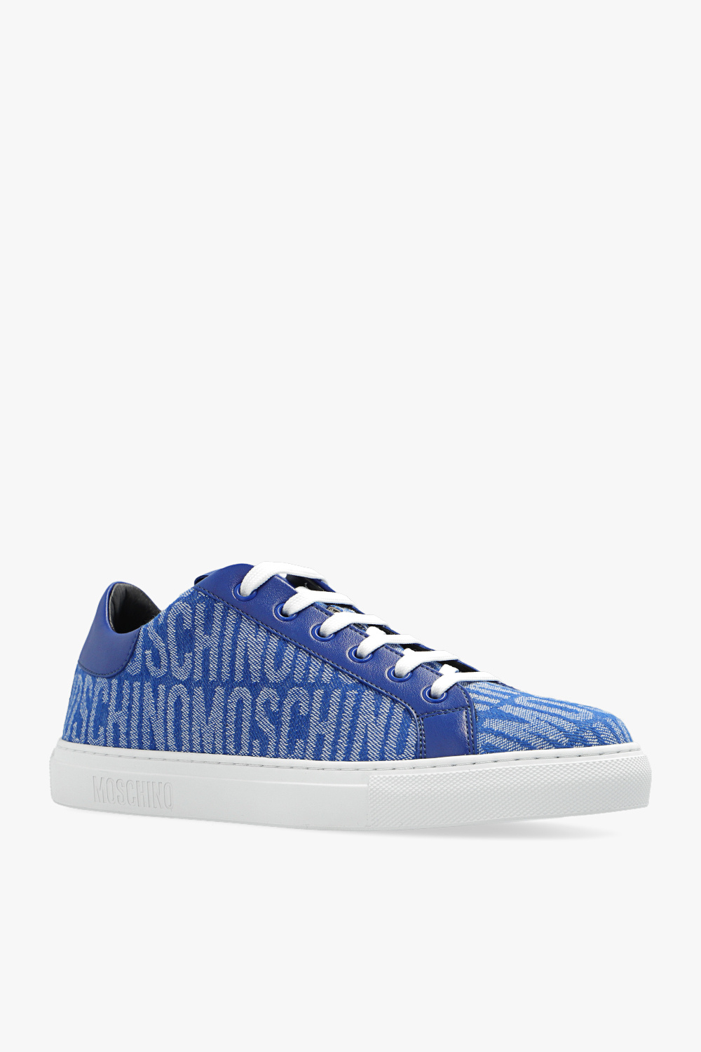 Moschino logo-print touch strap sneakers