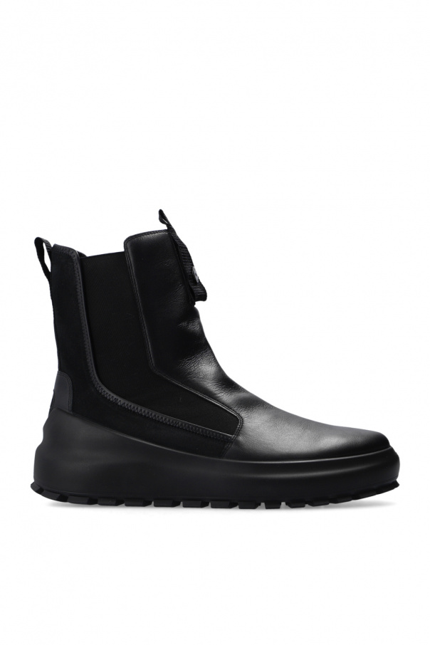 Stone Island Leather ankle boots