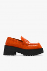 Marni ORANGE Leather loafers