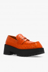 Marni ORANGE Leather loafers