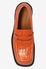 Marni ORANGE Leather loafers