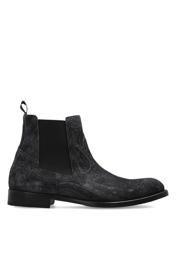 Suede Chelsea boots od Etro