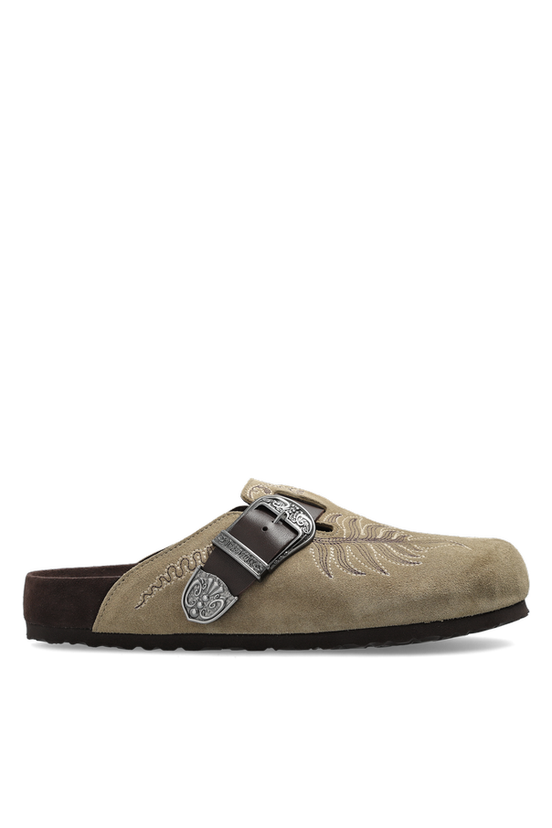 ETRO X BIRKENSTOCK Men's Suede Boston Sandals od Etro