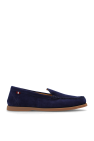 Bally NAVY BLUE Suede moccasins