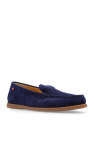 Bally NAVY BLUE Suede moccasins