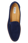 Bally NAVY BLUE Suede moccasins