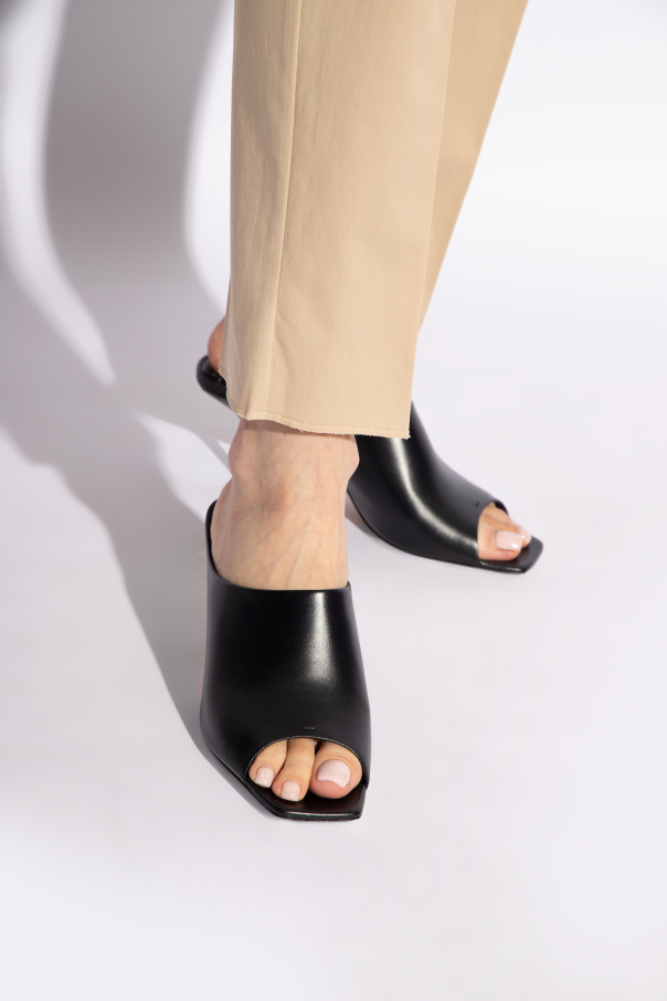 Max Mara Leather slippers
