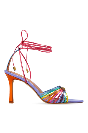 ‘Multi Strap Tie Heel’ heeled sandals