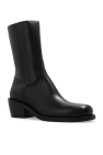 Dries Van Noten BLACK Leather ankle boots