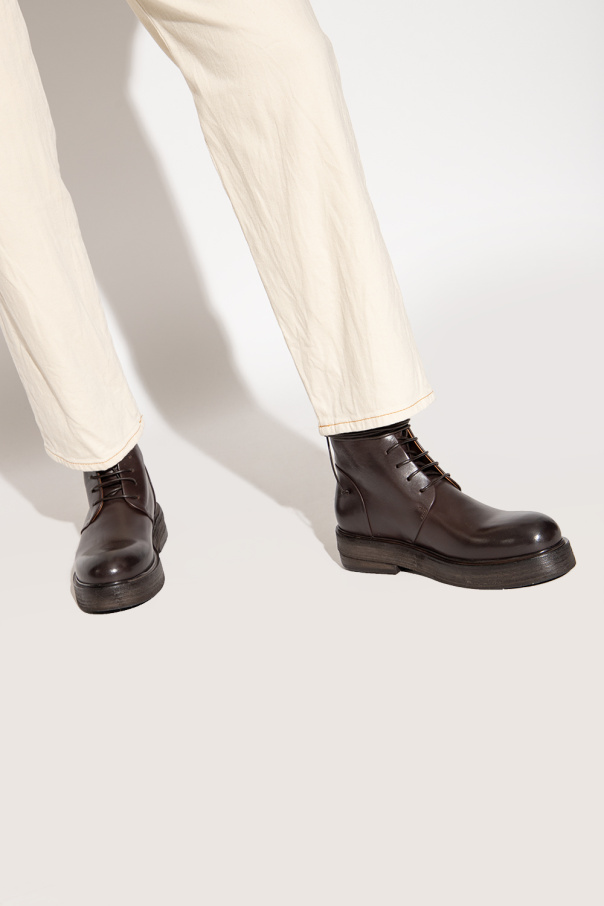 Marsèll platform leather boots - Brown
