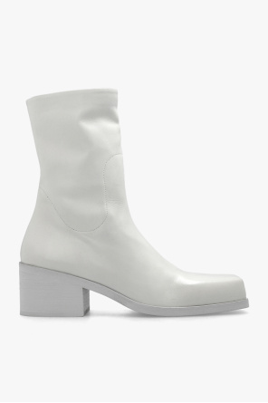 ‘cassello’ heeled ankle boots in leather od Marsell