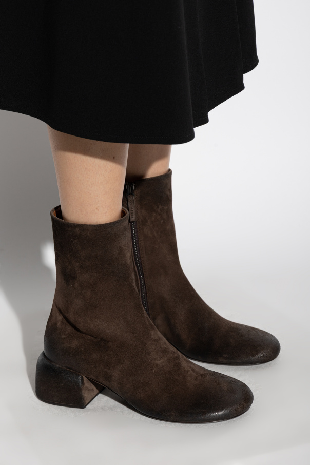 Marsell Suede heeled ankle boots "Basata"