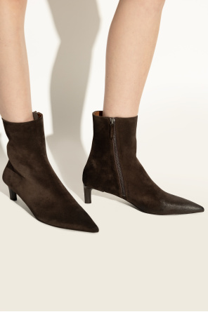 Suede heeled ankle boots od Marsell