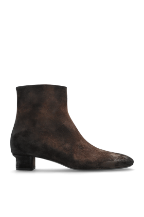 Botines de ante con tacón