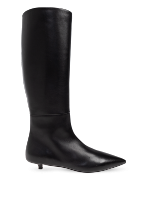 Leather boots