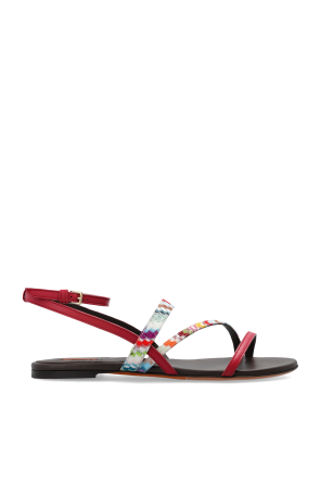 Sandals with Lurex thread