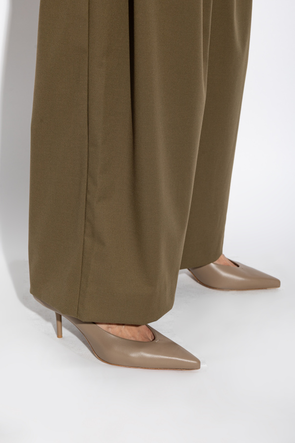 Max Mara Leather heeled shoes