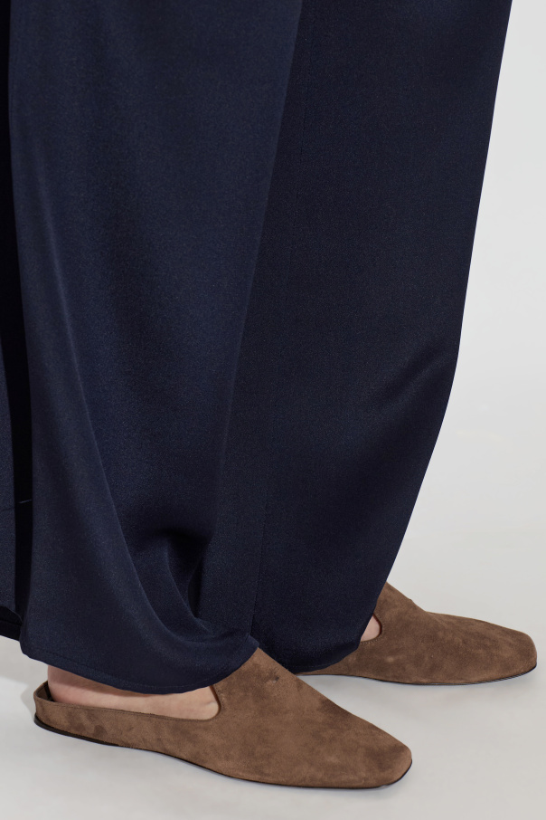 Max Mara Suede slides `Tessile`