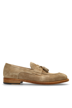 Suede "loafers" shoes