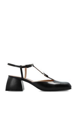Zapatos de cuero de tacón