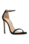 Stuart Weitzman BLACK ‘Nudist’ heeled sandals