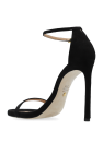 Stuart Weitzman BLACK ‘Nudist’ heeled sandals