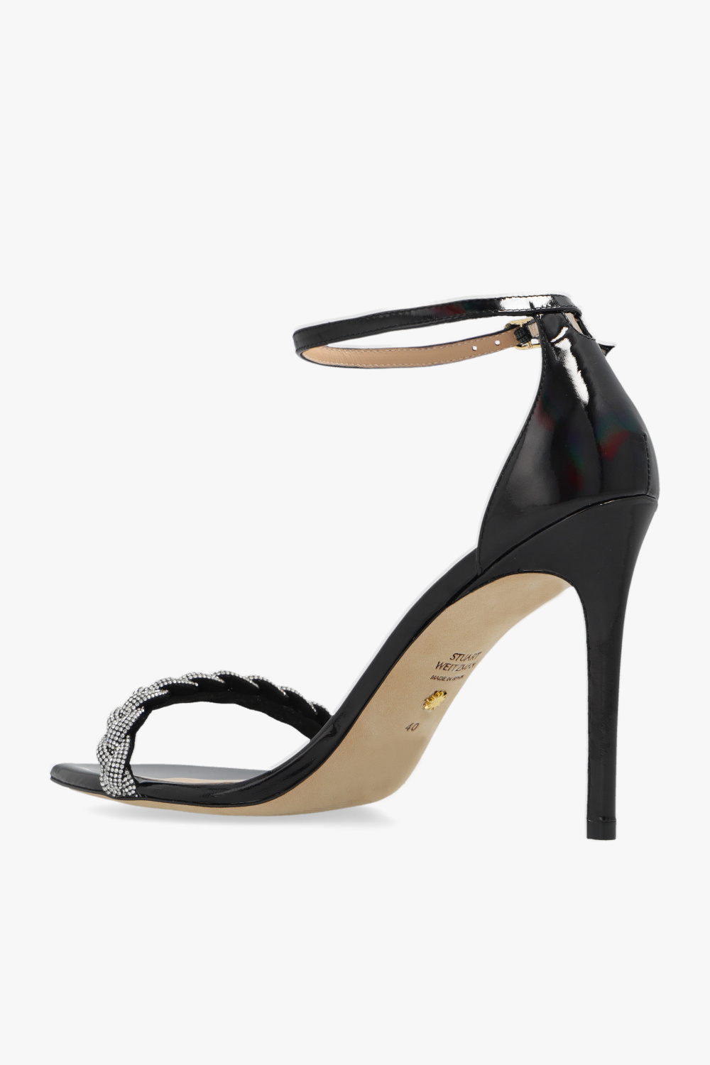 Stuart Weitzman ‘Nudist Curve’ heeled sandals